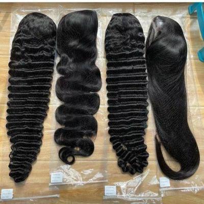 30 32 34 36 38 40 inch Lace Frontal Wig Vendors Straight Virgin Mink Brazilian Hd Lace Front Human Hair Wigs For Black Women