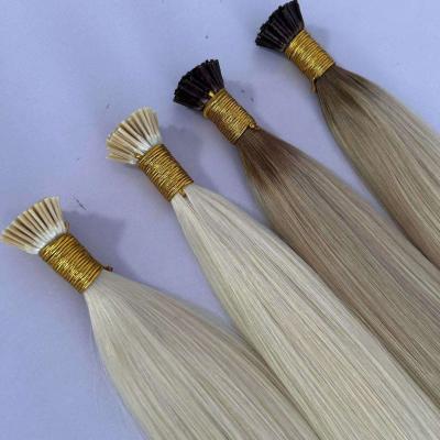 Wholesale High Quality Cuticle Aligned I Tip Human Hair Extensions European Remy Virgin Hair