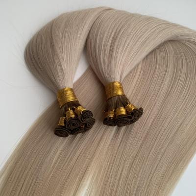 Wholesale 100% Human Hair Thick Ends Hand Tied Weft Hair Extensions