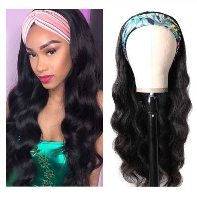 Human Hair Wig Cheap Full Machine Made Headband Wigs None Lace Head Band Wig Wholesale 100% Body Wave Brazilian for Women Long