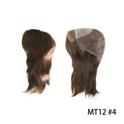 Jewish 9 inches Mono front Wholesale Chinese Cuticle Remy Human Hair Wig Medium Size White Women Wigs