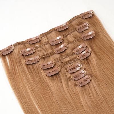 Real clip ins human hair 100% remy hair virgin raw natural long straight clip in hair extension