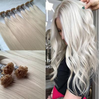 Natural Hair Double Drawn Remy European Cuticle Intact Keratin Flat U V Y I Tip Hair Extension For White Women - 副本